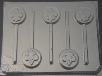 706 Boy Scout Round Chocolate or Hard Candy Lollipop Mold